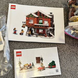 Lego log cabin Christmas set